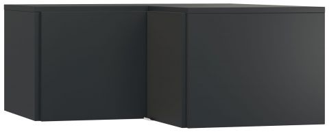 Modulo per armadio angolare "Chiflero", nero - 45 x 102 x 104 cm (h x l x p)