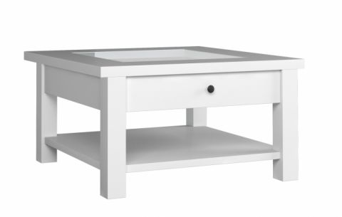 Tavolino "Badus" 03, bianco - 54 x 93 x 93 cm (h x l x p)