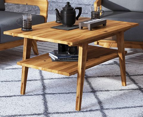 Tavolino "Otago" 06, rovere massello selvatico, oliato - 80 x 60 x 50 cm (l x p x h)