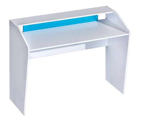 Cameretta - Scrivania "Frank" 09, bianco / blu - 91 x 120 x 50 cm (h x l x p)