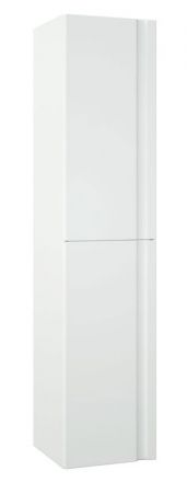 Bagno - Armadietto alto "Bikaner" 10, bianco lucido - 160 x 35 x 36 cm (h x l x p)