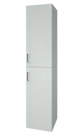 Bagno - Mobile alto "Tumkur" 07, bianco lucido - 160 x 35 x 35 cm (h x l x p)