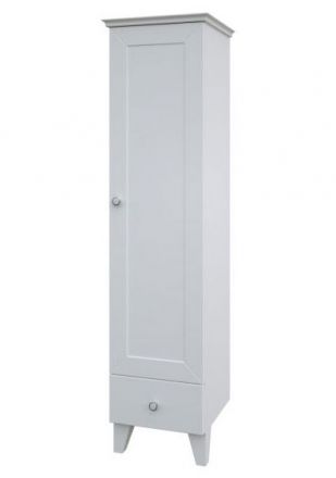 Bagno - Mobile alto "Dindigul" 31, bianco opaco - 155 x 39 x 37 cm (h x l x p)