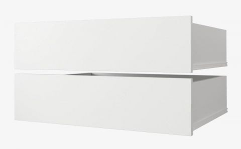 Cassetti per armadio, Set 2 pz, bianco - per armadi con larghezza 100 cm