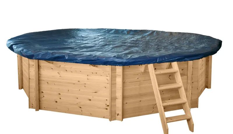 Copertura invernale senza rete per piscina in legno Sunnydream 04