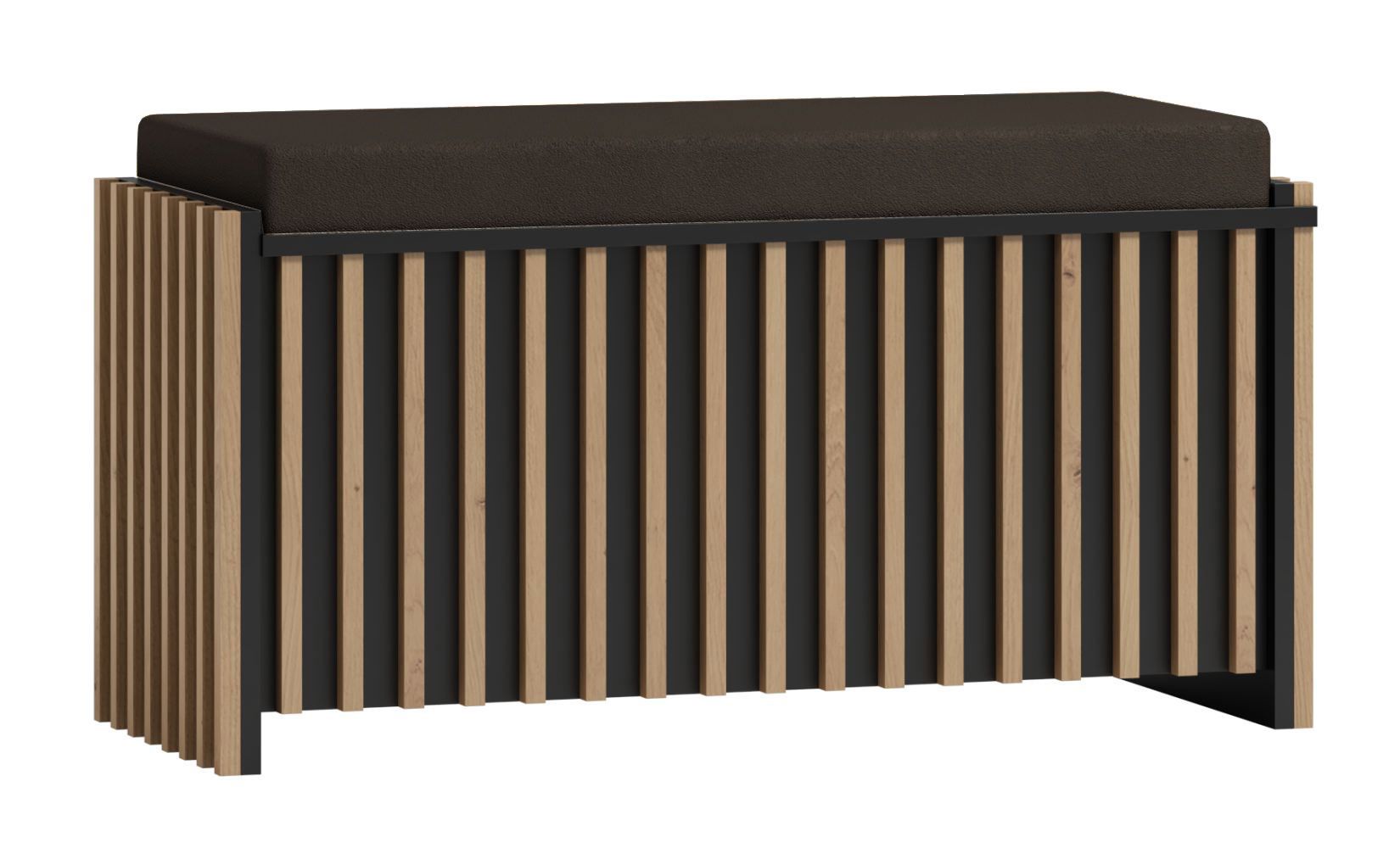 Pouf In Finto Velluto 90x60x60 Cm - Comodo Sgabello Imbottito Per Camera E Soggiorno - Foto 7