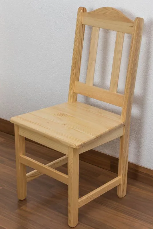 Sedia in legno di pino massello naturale Junco 247 | Design moderno | 95 x 44 x 46 cm | Seduta confortevole