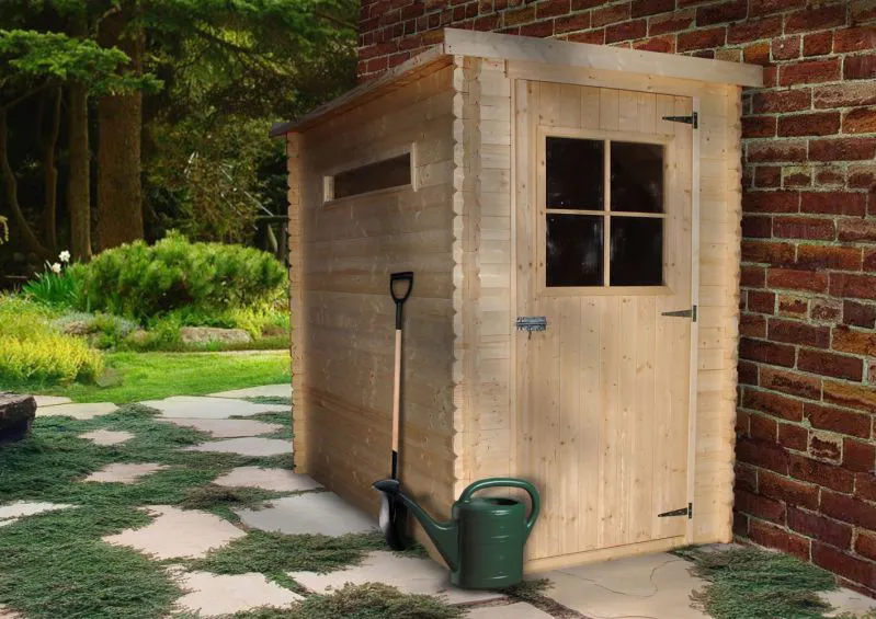 Casetta da giardino prefabbricata - 2,35 x 1,30 m, spessore 19 mm
