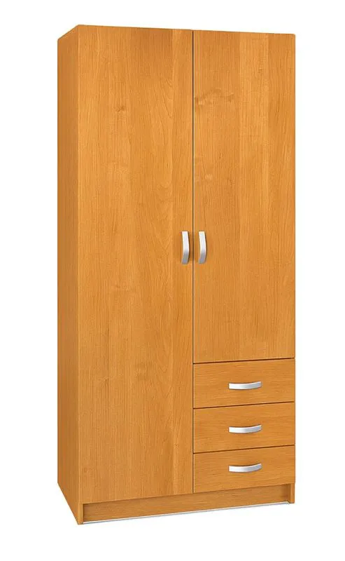 Armadio Sepatan 10 ante battenti | Ontano | 200 x 100 x 55 cm | Design moderno e pratico