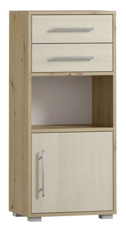 Cassettiera Curug 01 rovere/faggio chiaro | Design moderno | 113 x 50 x 34 cm | Ampio spazio contenitivo