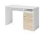 Scrivania compatta Agia 04 | Bianco e rovere Sonoma | 1 anta, 1 vano a giorno, 1 cassetto | 74 x 120 x 50 cm