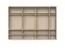 Armadio Neiafu 25 | 224 x 317 x 56 cm | 7 ante battenti | Soft-Close | Piedini regolabili