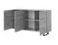 Cassettiera moderna Zapopan 11 bianca | 3 ante, 6 scomparti | 100 x 150 x 40 cm | Design elegante