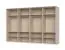 Armadio ad ante battenti "Neiafu" 84, color cashmere, 8 ante, 4 barre appendiabiti, illuminazione a LED, Sistema "Soft-Close", 226 x 322 x 60 cm