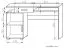 Scrivania Bulolo 11 | Bianco e Noce | 78 x 125 x 55 cm | Design moderno per ufficio e studio