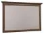Specchio da parete Sentis 16 | Marrone scuro | 84 x 126 x 6 cm | Design rustico