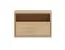 Comodino sospeso "Hampshire" 08, color rovere Mavelie, 1 cassetto, 1 vano a giorno, funzione "push-to-open", Sistema "Soft-Close", 45 x 33 x 30 cm