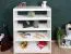 Scaffale Robert in faggio massello laccato bianco | Design moderno | 119x85x33,5 cm | Facile da montare
