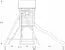 Torretta gioco S19A incl. scivolo a onde, struttura per altalena doppia, balcone, sabbiera e scaletta in legno - misure: 378 x 369 cm (l x p)