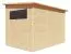 Capannone Menden 04, legno grezzo, porta doppia in legno massiccio - spessore: 18 mm, superficie: 6,18 m², tetto a una falda