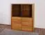 Vetrina Jussara 02, colore: naturale, parzialmente in rovere massiccio - 150 x 124 x 42 cm (A x L x P)