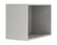 Estensione per scaffale Edegem 06 | colore: grigio platino | bordi in ABS | 59 x 30 x 40 cm | 1 ripiano