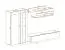 Parete attrezzata Hompland 14 bianca | 170 x 260 x 40 cm | Stile moderno e ampio spazio