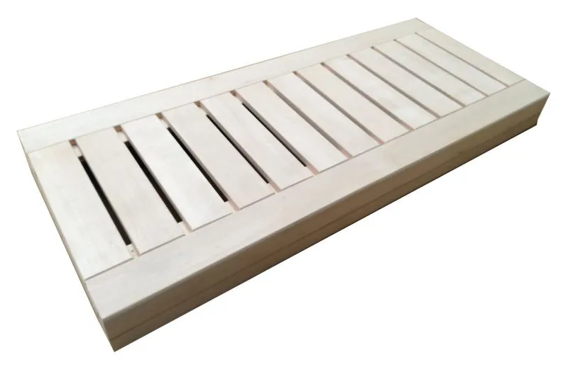 Panca in tiglio per sauna | Compatibile con "Kawir", "Tirari" e "Yuma" 2020 e 2520 | Design naturale 50x123,90 cm