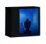 Pensile a 8 ante Volleberg 85 | Bianco/Nero | 150 x 280 x 40 cm | Illuminazione LED blu