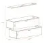 Set 2 mobili TV moderni con mensola a muro Balestrand 340 | Rovere Wotan | 110 x 130 x 40 cm | 4 scomparti