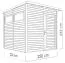 Casetta da giardino Kiel 02 incl. pavimento, laccato grigio chiaro - elemento 19 mm casetta da giardino, superficie utile: 5,10 m², tetto piano