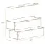 Set 2 mobili TV con mensola a muro Balestrand 338 | Nero | 110 x 130 x 30 cm | 4 scomparti | Stile moderno