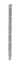 Palo per recinzione Mod. A, Finitura: zincato, per recinzioni alte: 83 cm, Lunghezza: 130 cm, Punti di fissaggioe: 5