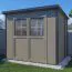 Casetta da giardino "Ense" 03, grigio / antracite, incl. pavimento, SU: 4,16 m², tetto a una falda