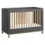 Lettino per bambini Lijan 02 grigio/rovere | 70 x 140 cm | Design moderno e sicuro | Rete regolabile