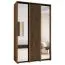 Armadio Mina rovere | Ante scorrevoli con specchio | Ampio spazio | Design moderno | 235,2 x 150 x 60 cm
