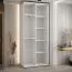 Armadio scorrevole Tharo bianco/nero | 235,2 x 100 x 45 cm | Ampio spazio | Ripiani pratici | Per soggiorno