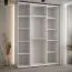 Armadio scorrevole Tharo bianco e nero | Ampio spazio salvaspazio | 235,2 x 170 x 45 cm