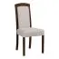 Poltrona Therpha classica | Imbottitura confortevole | Tessuto PES resistente | Legno di faggio color noce