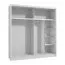 Ripiano interno per armadio scorrevole | Bianco elegante | 153 x 48 x 41,5 cm | 4 scomparti spaziosi