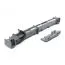 Set fermaporta per armadi scorrevoli | Chiusura silenziosa | Grigio | 0,9 x 1,74 x 19,2 cm