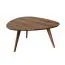 Tavolino Erdre 02 | Rovere massiccio oliato | Colore tabacco | 3 gambe | 96 x 95 x 47,5 cm