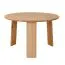Tavolino rotondo Verzee 02 | Rovere massiccio oliato | 3 gambe | 39 x 61 x 61 cm