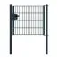 Cancello per recinzione 1 anta, Luce netta: 95 cm, Larghezza totale incl. pali: 107 cm, Stile: verniciato in antracite, Altezza: 83 cm
