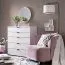 Cassettiera Pecini 01 | Bianco con dettagli neri | 5 cassetti | 95 x 90 x 40 cm