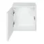 Pensile moderno push-to-open Volleberg 06 | Nero/Bianco | LED blu | 140 x 260 x 40 cm