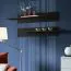 Pensile moderno Hompland 56 nero | 170 x 320 x 40 cm | Apertura push-to-open | Design minimalista