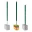 Palo per recinzione Mod. P, Finitura: vernice verde, Per recinzioni alte max: 203 cm, Lunghezza: 260 cm, Punti di fissaggio: 11