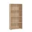 Scaffale Knide 08 | Rovere Sonoma elegante | 4 scomparti spaziosi | 142 x 70 x 24,5 cm