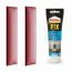 Pannelli imbottiti rossi 40 x 15 cm | Set da 10 pezzi | Finta pelle resistente e facile da pulire